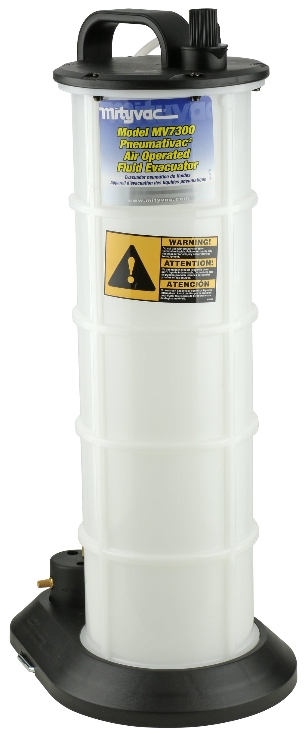 Mityvac MV7300 Pneumatic Air Operated 2.3 Gallon Automotive Fluid Evacuator Kit