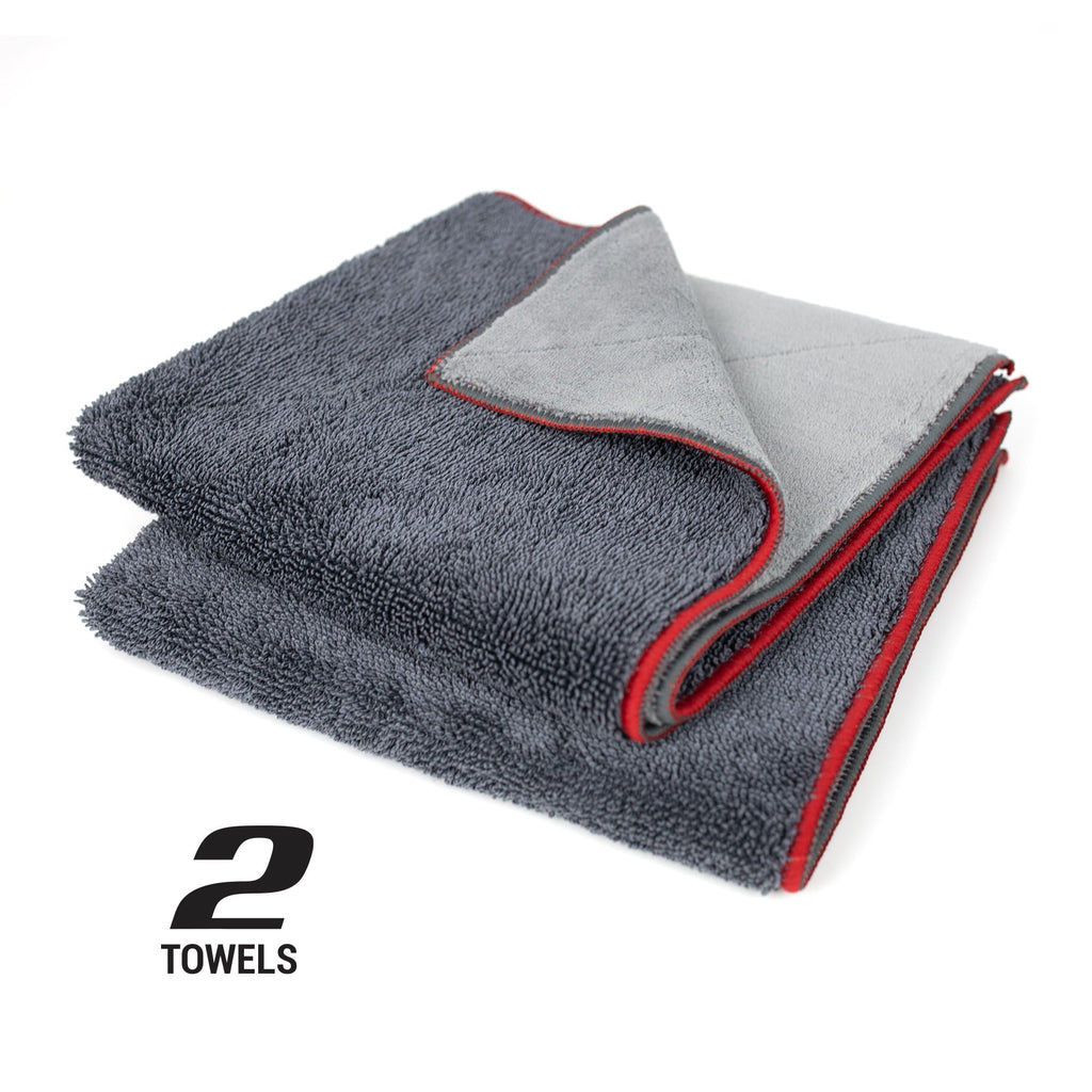 Platinum Series Twisted Terry /Coral Fleece Multi-Purpose Microfiber Towel, 2 Pack