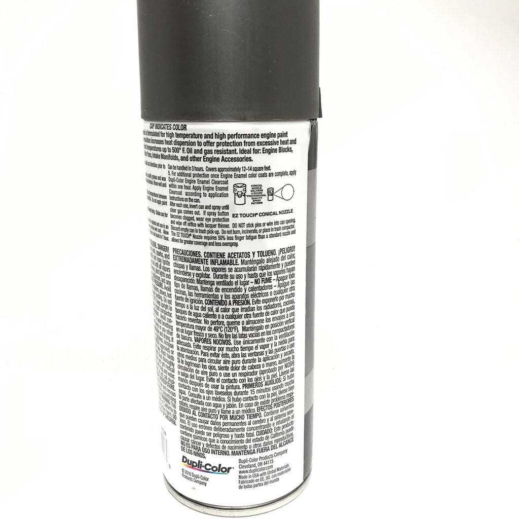 Duplicolor DE1651-6 Pack Engine Enamel with Ceramic Cast Coat Iron Color - 12 oz