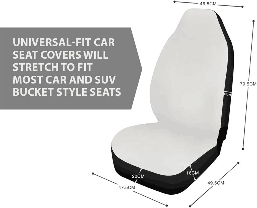FKELYI Horse Car Seat Covers Front Only,Comfortable Auto Interior Seat Covers Full Set of 2,Washable Saddle Blanket Front Seat Cushion Covers for Women Men,Universal for Cars SUVs