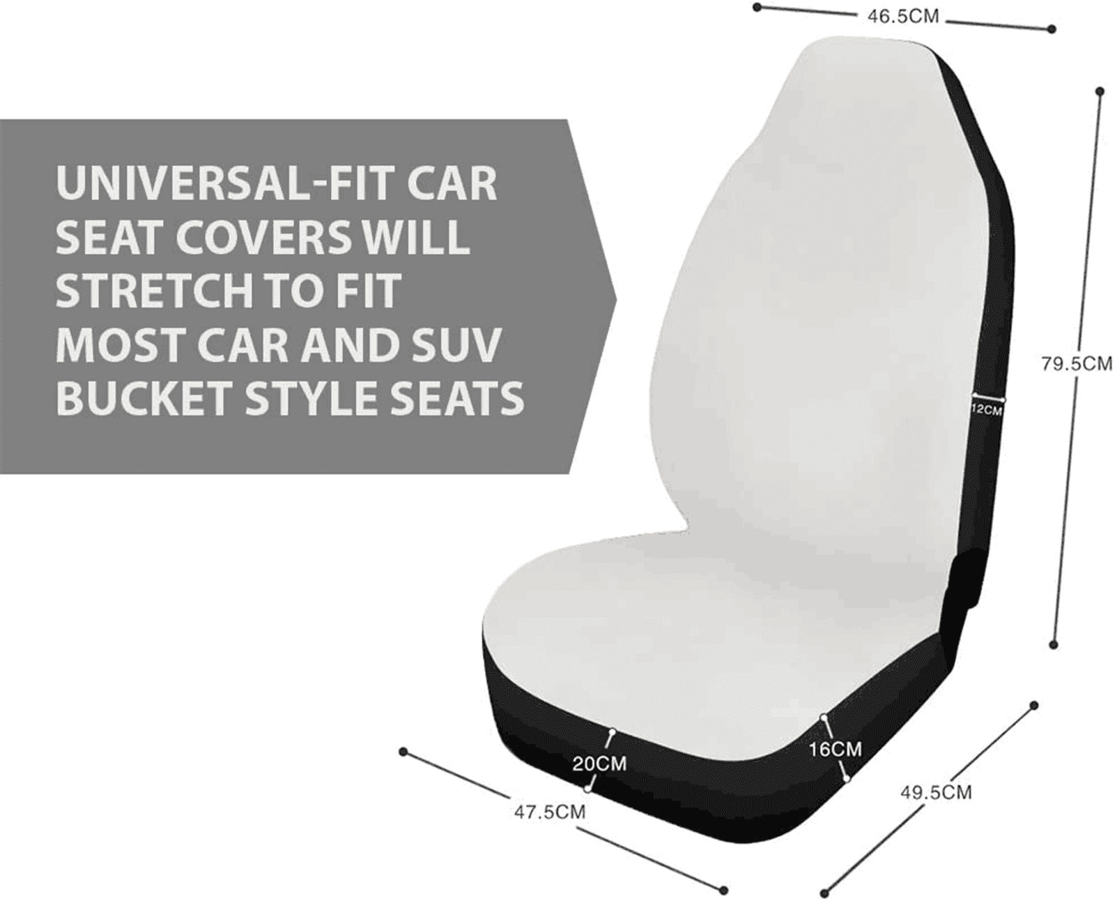 FKELYI Horse Car Seat Covers Front Only,Comfortable Auto Interior Seat Covers Full Set of 2,Washable Saddle Blanket Front Seat Cushion Covers for Women Men,Universal for Cars SUVs