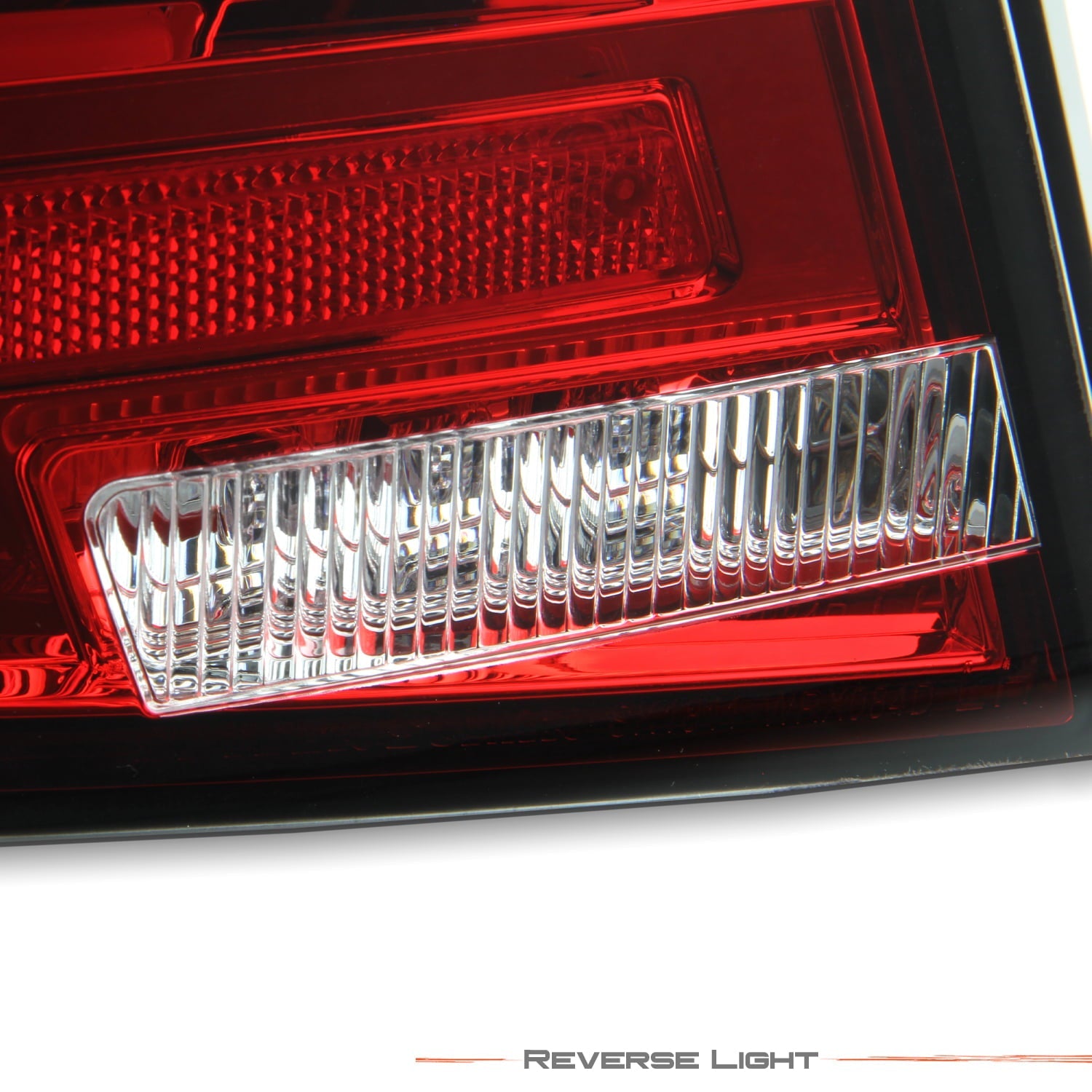 For 08-11 Subaru Impreza WRX Sedan [Full LED] Running Tube Red Tail Lights Pair