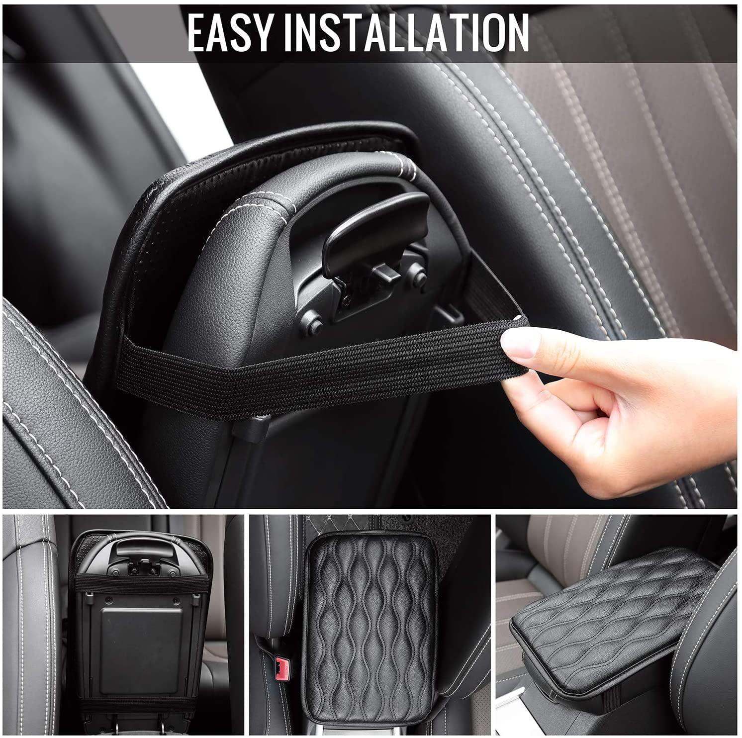 Seven Sparta Car Interior Center Console Cover Armrest Cushion Pad 11.6 x 8.2 in