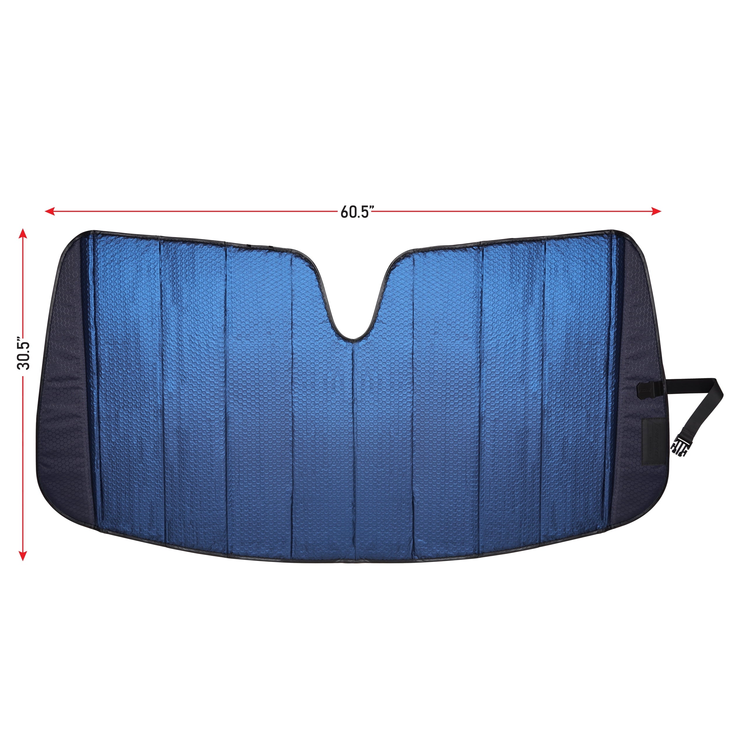 Genuine Dickies Navy Black Accordion Auto Sunshade for Trucks, 41312WDI