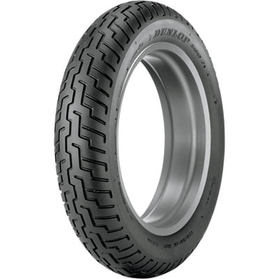 130/70-18 (63H) Dunlop D404 Front Motorcycle Tire Black Wall For Yamaha, Honda, Victory