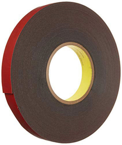 3m 06383 Automotive Acrylic Plus Attachment Tape, Black, 7/8" X 20 Yds.