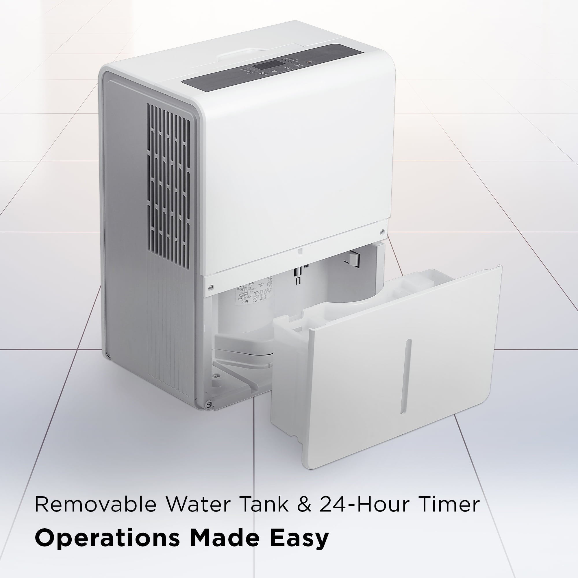 TCL 25 Pint Smart Dehumidifier, White, W25D92