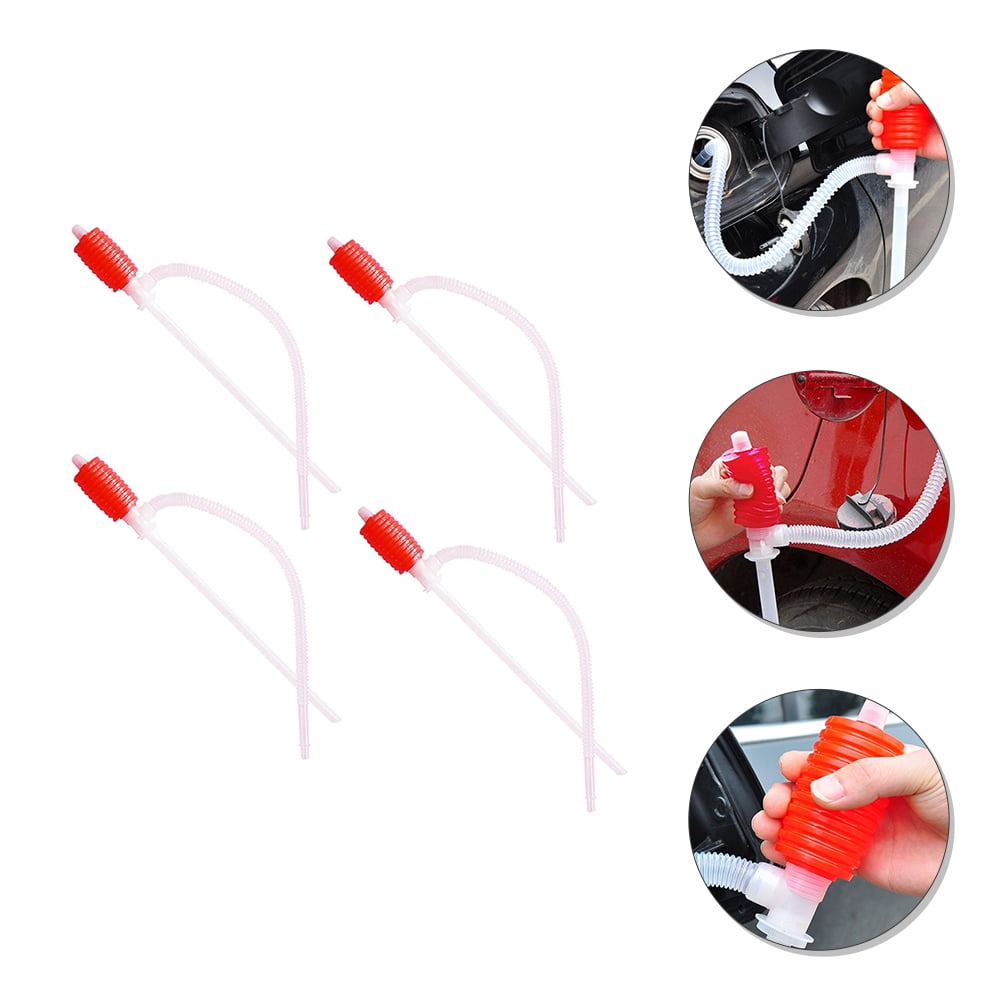 Homemaxs 4pcs Portable Oil Changing Pump Convenient Oil Siphon Pumps Water Change Siphon