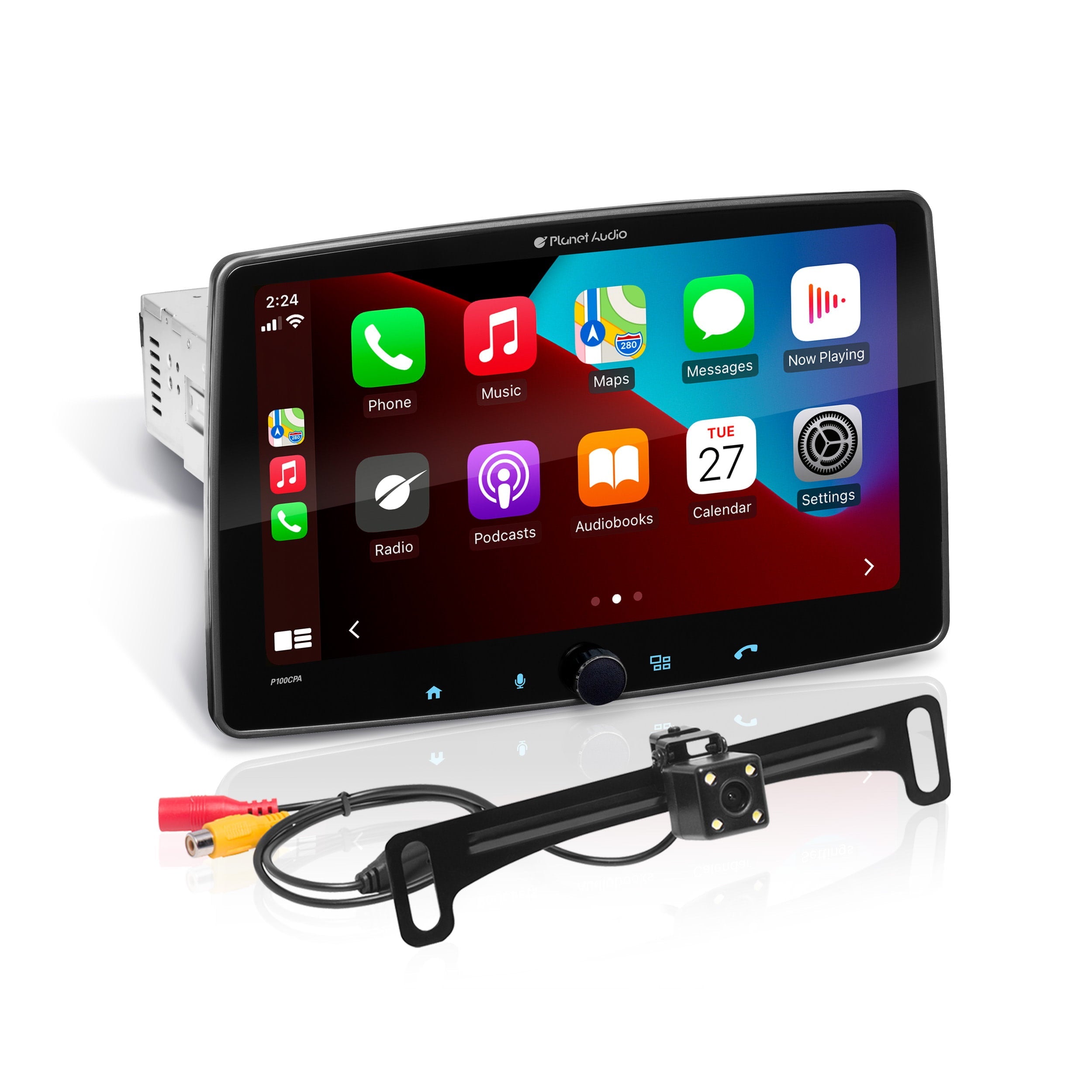 Planet Audio P100CPAC Apple CarPlay Android Auto Car Audio Stereo System