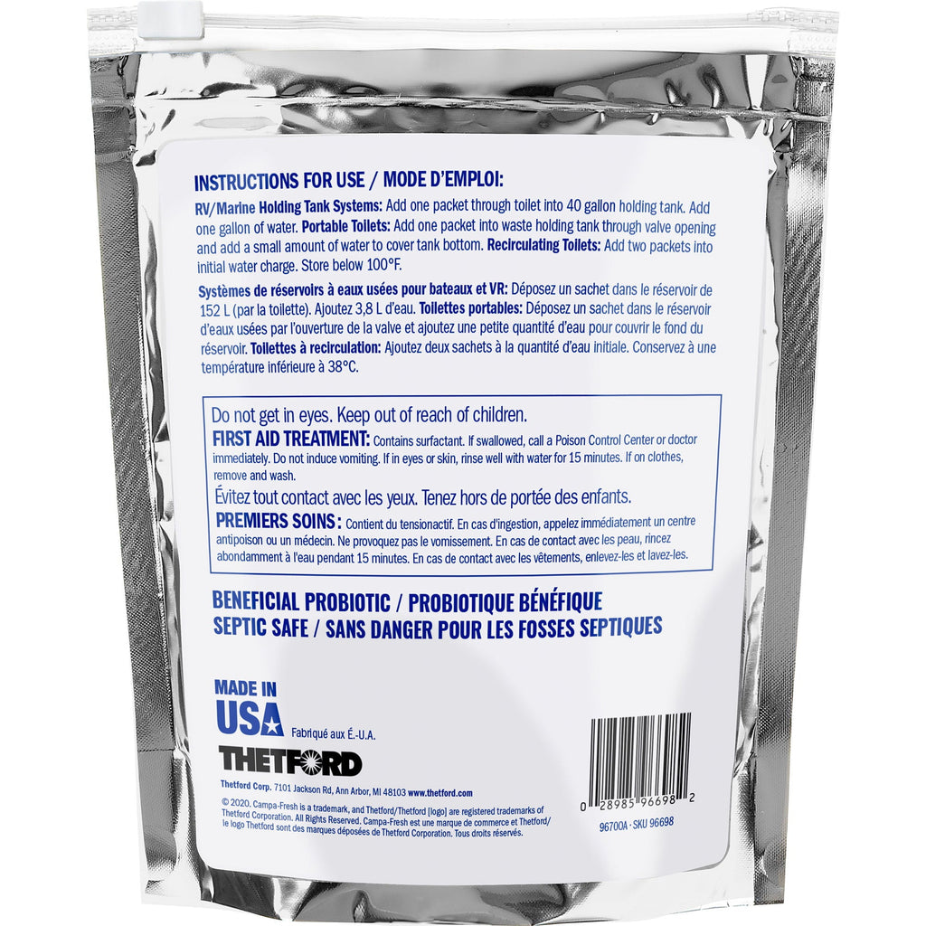 Thetford Campa Fresh Ocean Breeze Toss-Ins Holding Tank Treatment, 16 Count