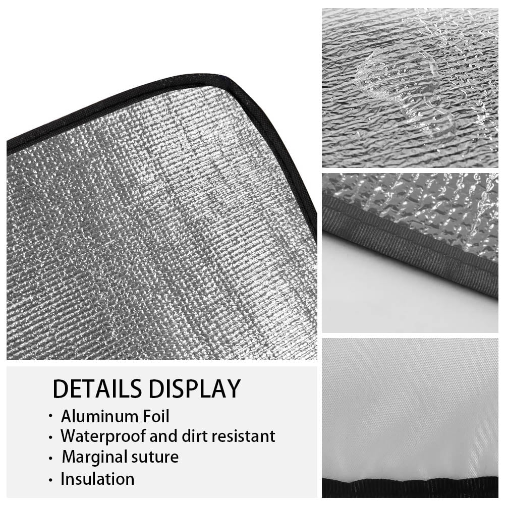 Bivenant Store Christmas Theme Windshield Snow Ice Cover, Protects Windshield and Wipers from Weatherproof, Rain, Sun, Frost, Vehicles, Cars Trucks Vans and SUVs,55.9"x37.7"