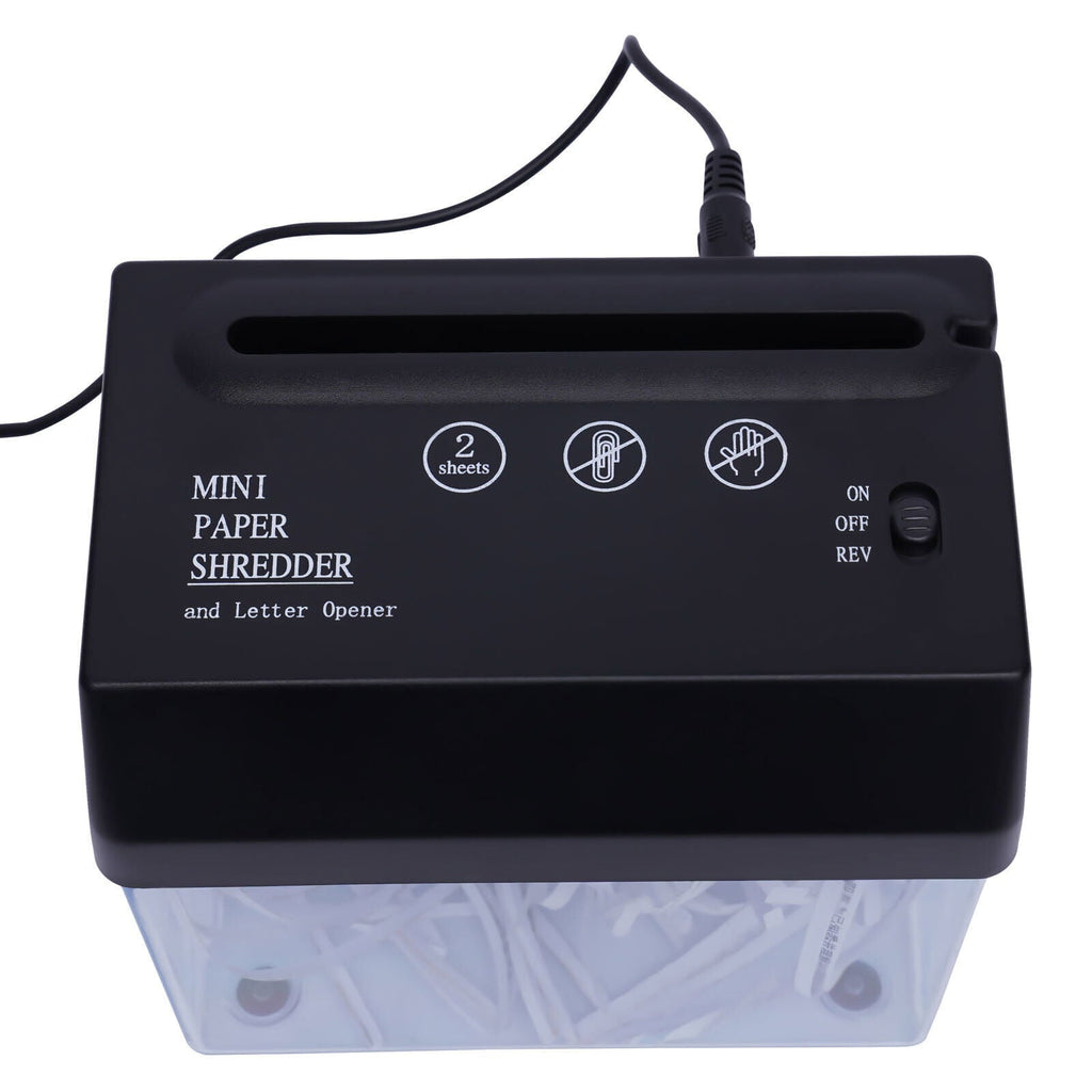 MIDUO Electric USB Paper Shredder Portable Paper Shredder Desktop A4 Shredder for Home Office