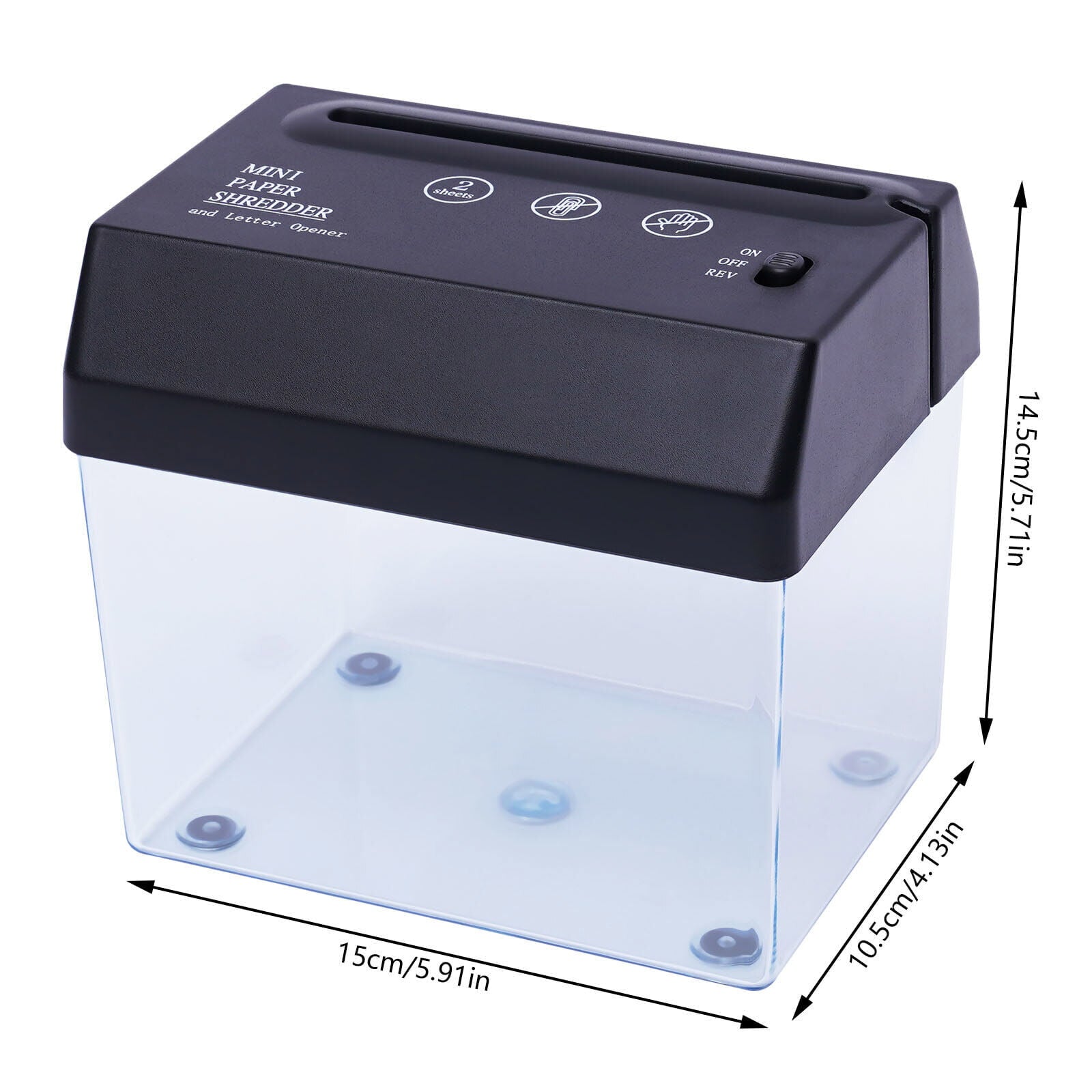 DENEST Portable Electric Paper Shredder Desktop Small Tool USB Strip Cutting Machine