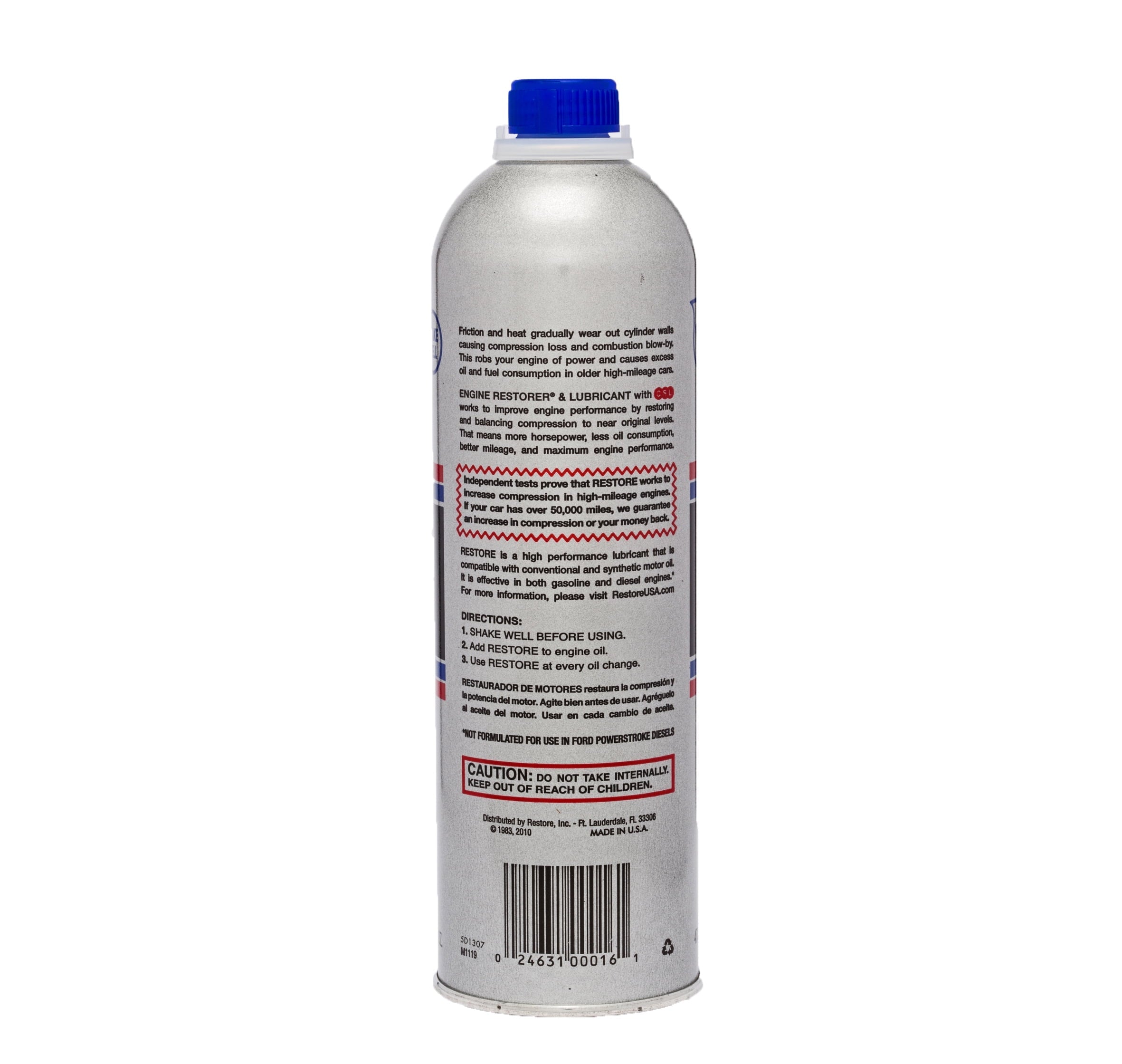 Restore 8-Cylinder Formula Engine Restorer and Lubricant - 16 oz.