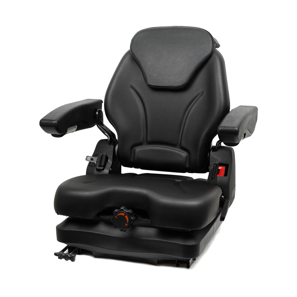 TICSEA Tractor Seat Fit for Bad Boy Mower,Adjustable Backrest Headrest and Slide Rails Forklift seat,Adjustable Armrests Shock Absorber Heavy Duty for Zero Turn Lawn Mower