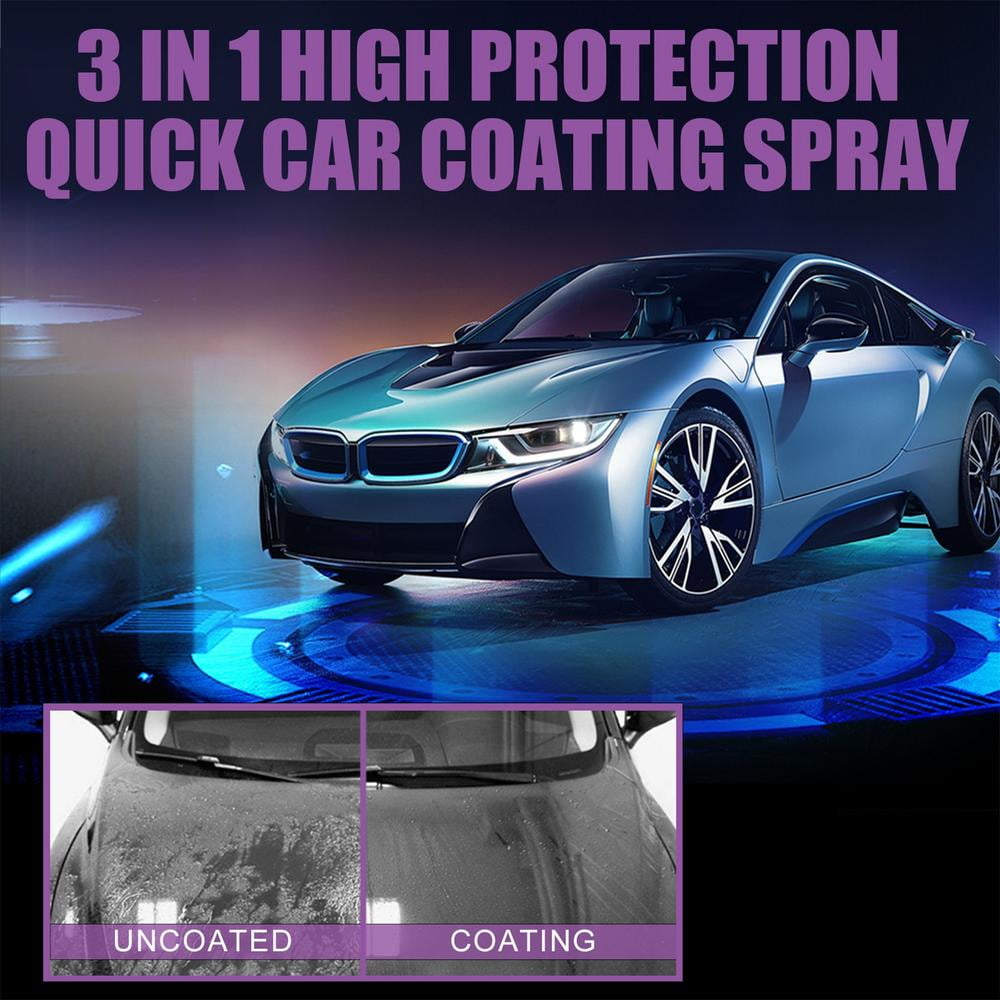 Tohuu Ceramic Coating Spray For Cars 3 In 1 Car Shield Coating Car Paint Repair Waterless Car Wash Ceramic Spray Coating Quick Car Coating Spray For Cars Motorcycle outgoing