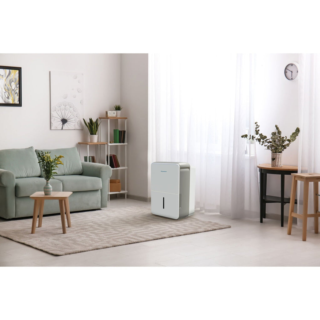 Keystone 22 pt 1,500 sq ft Dehumidifier in White - Energy Efficient, Bucket Full Indicator