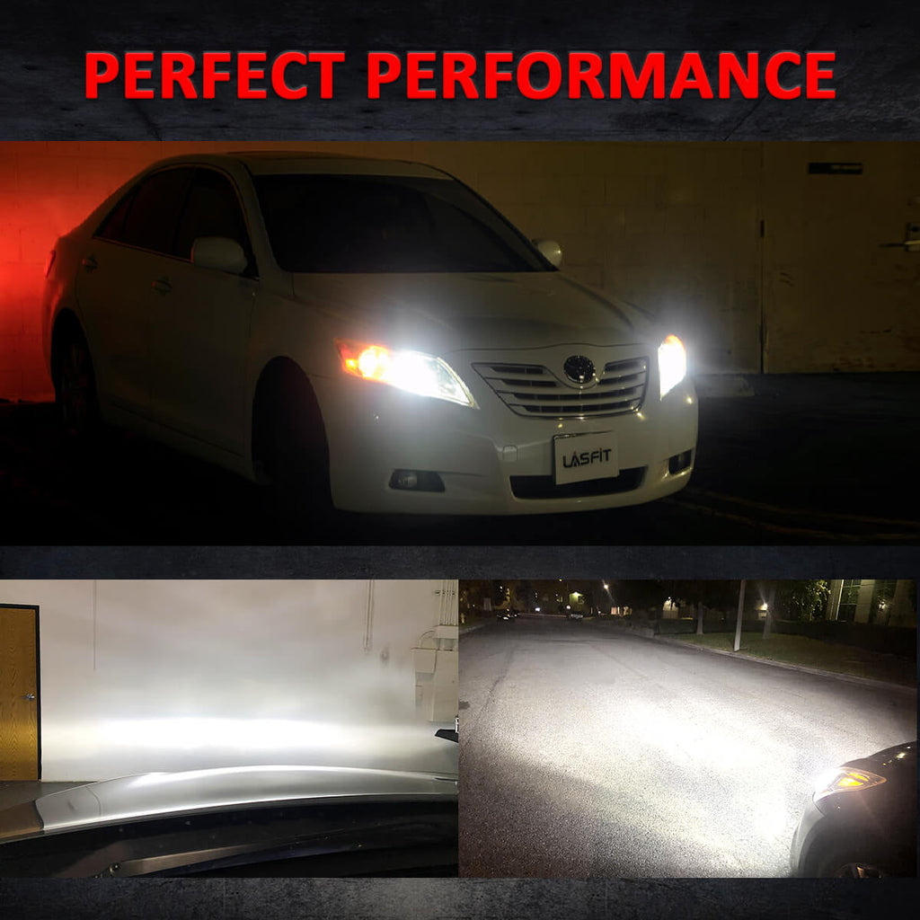 Lasfit 9006 HB4 LED Headlight Bulbs Low Beam/Fog Light, Super Bright 72W 8000LM 6000K