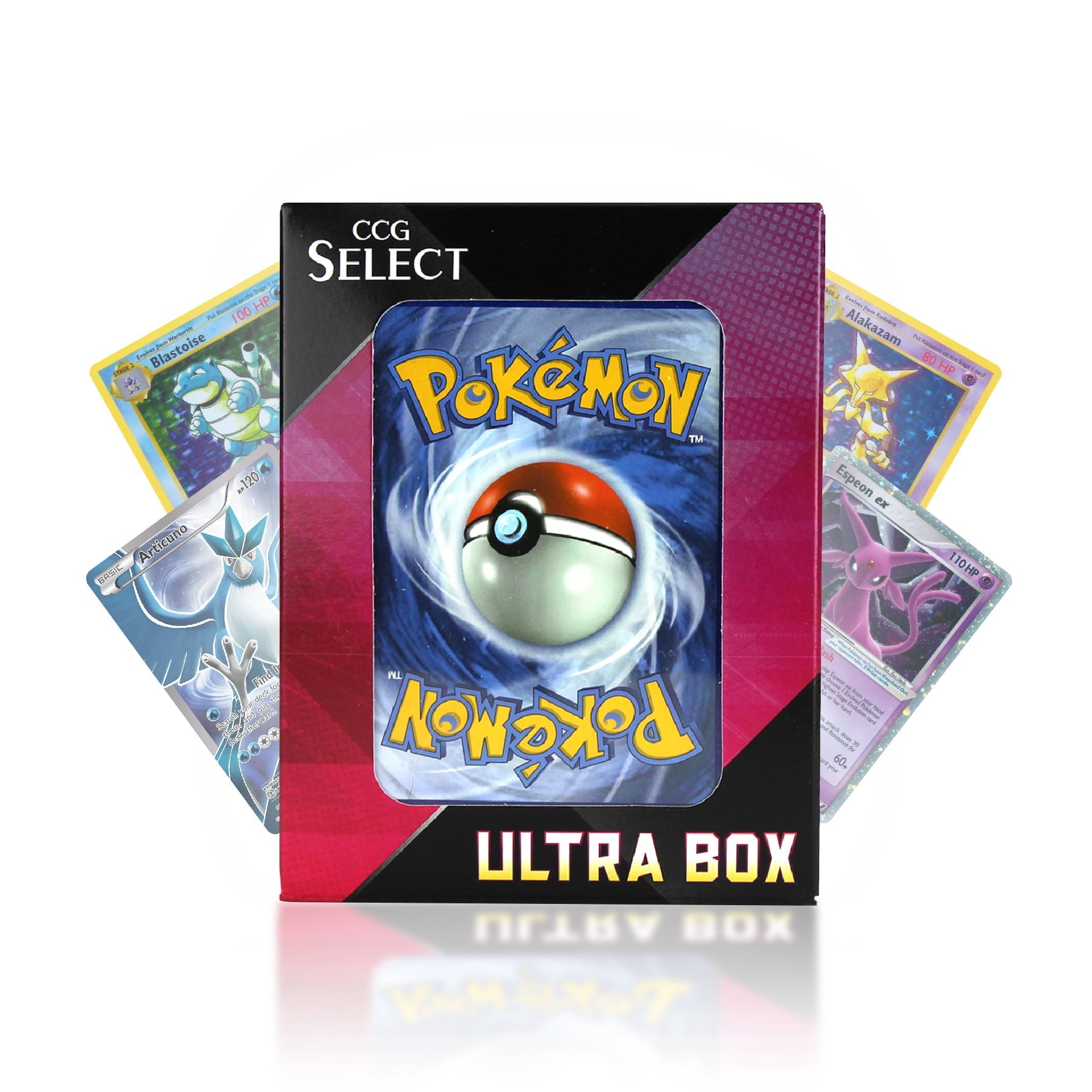 Ultra Box | 100 Cards | 2 Guaranteed Ultra Rares | Plus 8 Holos or Rare Cards | Compatible with Pokemon Cards
