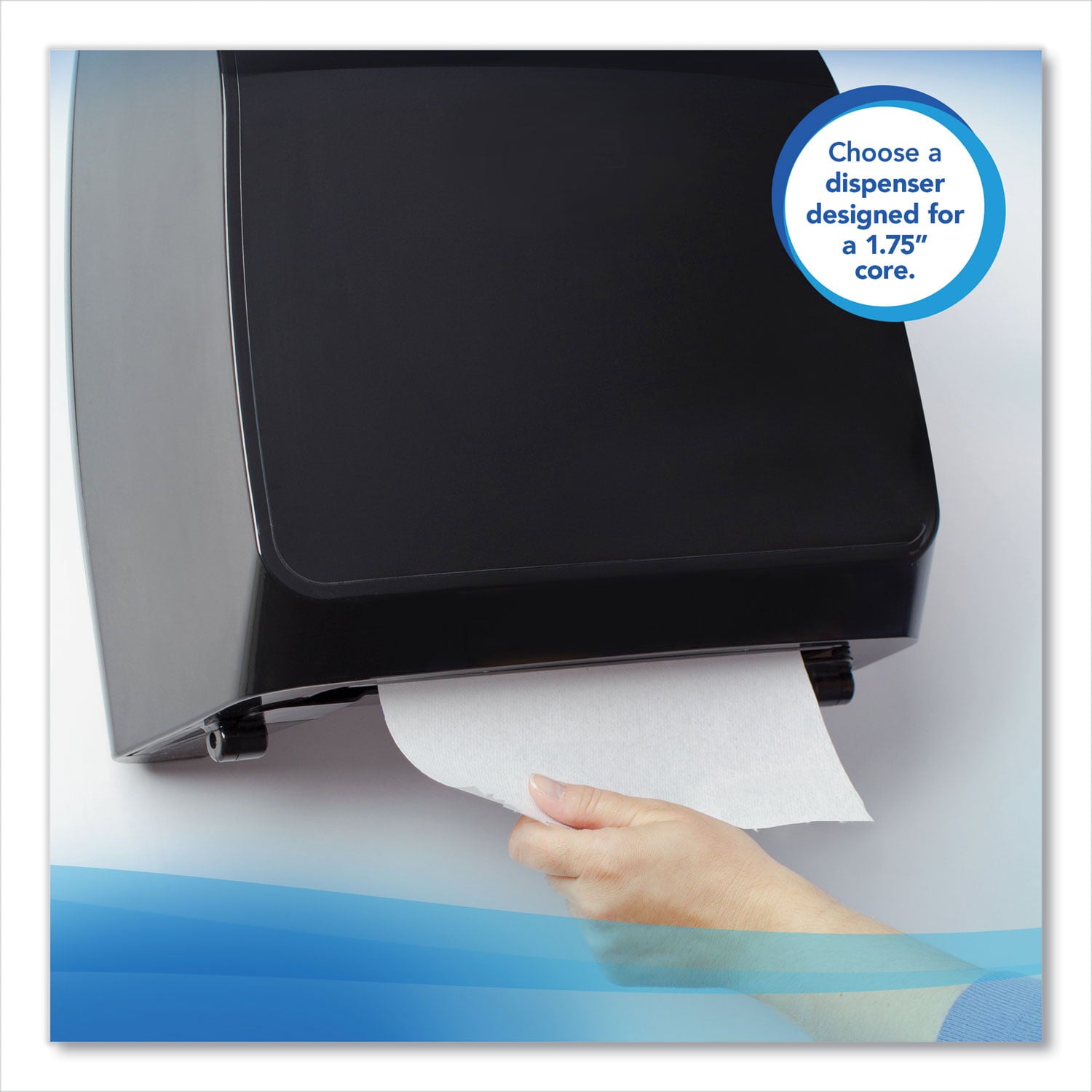 Scott Essential High Capacity Hard Roll Towels for Business, 1.75" Core, 8 x 950 ft, White,6 Rolls/CT -KCC02000