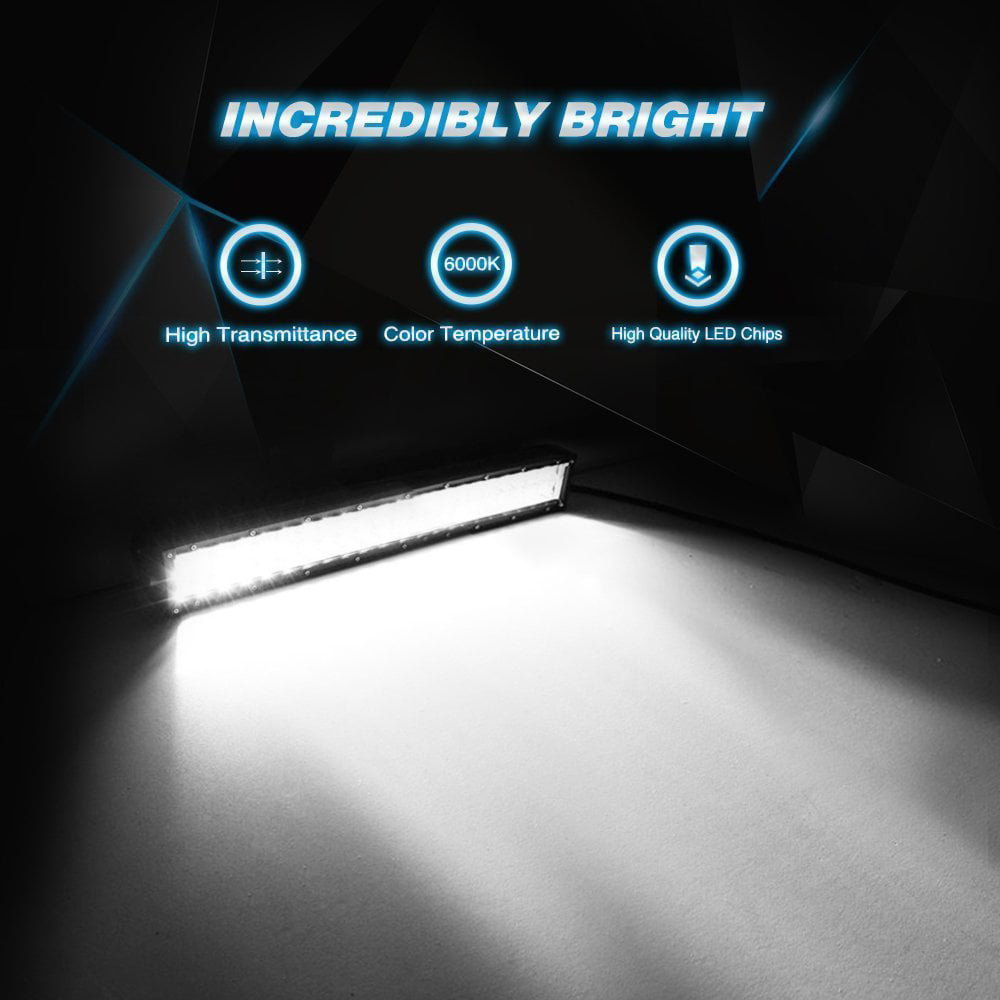 Nilight 22 Inch 120W Spot Flood Combo LED Light Bar Led Work Light Off Road Light Driving Light With Off Road Wiring Harness, 2 Years Warranty