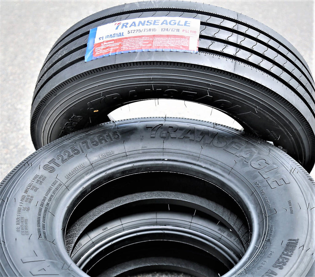 Transeagle All Steel STR Trailer Tire - ST225/75R15 124L LRG 14PLY