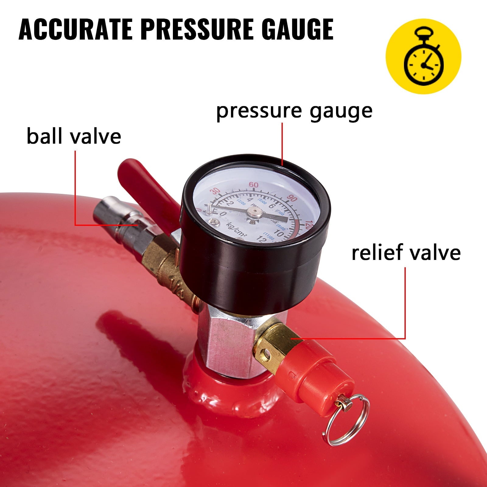 VEVOR Waste Oil Drain Tank 20 Gallons Portable Air Operated Drainer, Container, Fluid Fuel Transfer Drainage, Adjustable Funnel Height, with Wheel