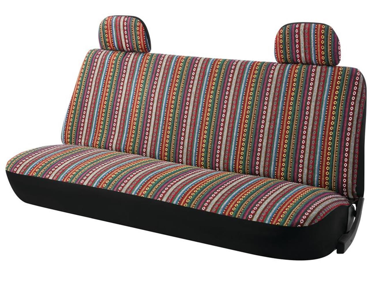 Auto Drive 1PC Bench Seat Cover Polyester Baja Saddle Blanket Orange - Universal Fit,2102SC097