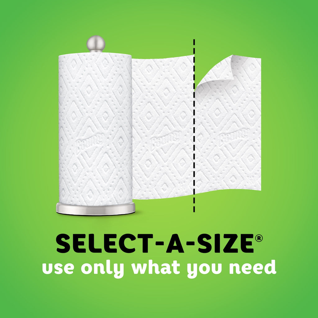 Bounty Select-A-Size Paper Towels, White, 8 Triple Rolls = 24 Regular Rolls, 8 Count