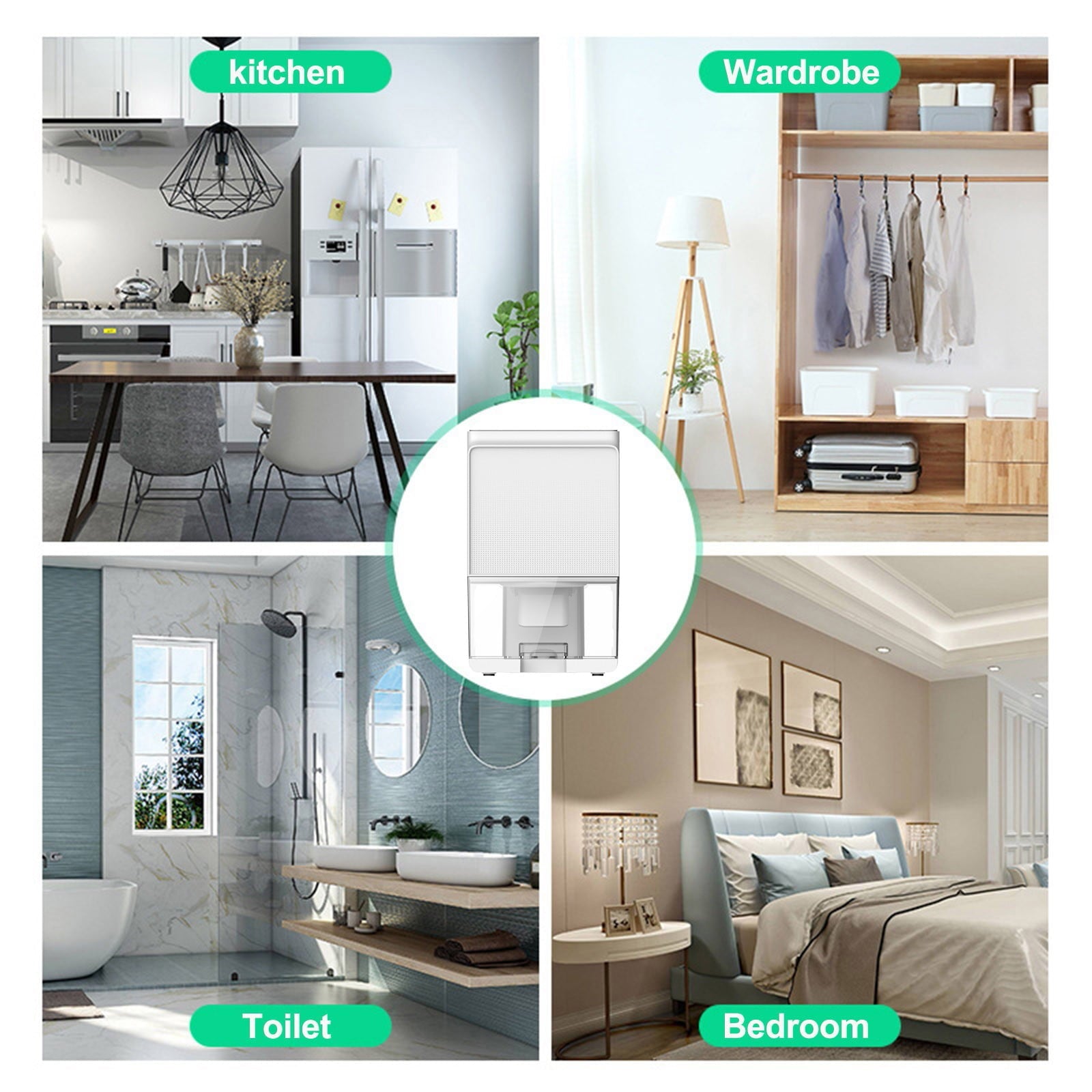 Kayannuo Christmas Clearance Portable Mini Dehumidifier For Home Ultra Quiet Auto Shutoff Dehumidifier For Closet Wardrobe Bedroom Kitchen Basement