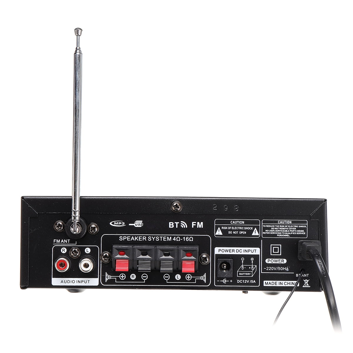 600W 4-16Ohm Amplifier with bluetooth LCD Digital Display Stereo Audio HiFi Amp MP3/USB/SD Car / Home / Theater