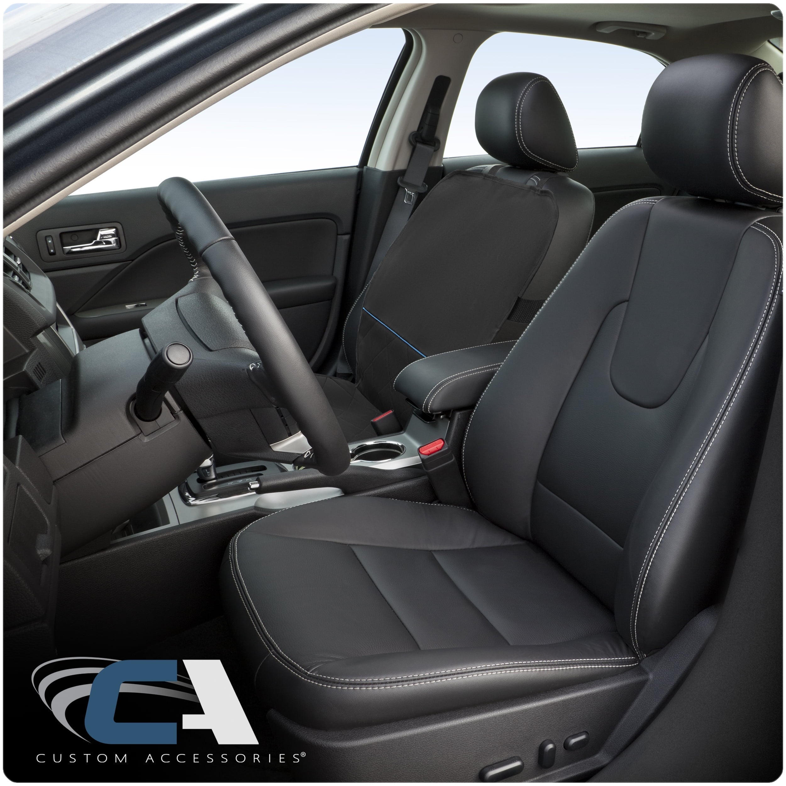 Custom Accessories 1 Piece Front Car Seat Black Pet Protection, 40604WDC