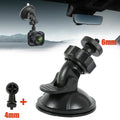 QIFEI 2Pcs Dash Cam Suction Mount, Car Mounted Recorder Bracket Dash Cam Holder Camera Stand Suction Cup with 4mm+6mm Screw Adaptor Black