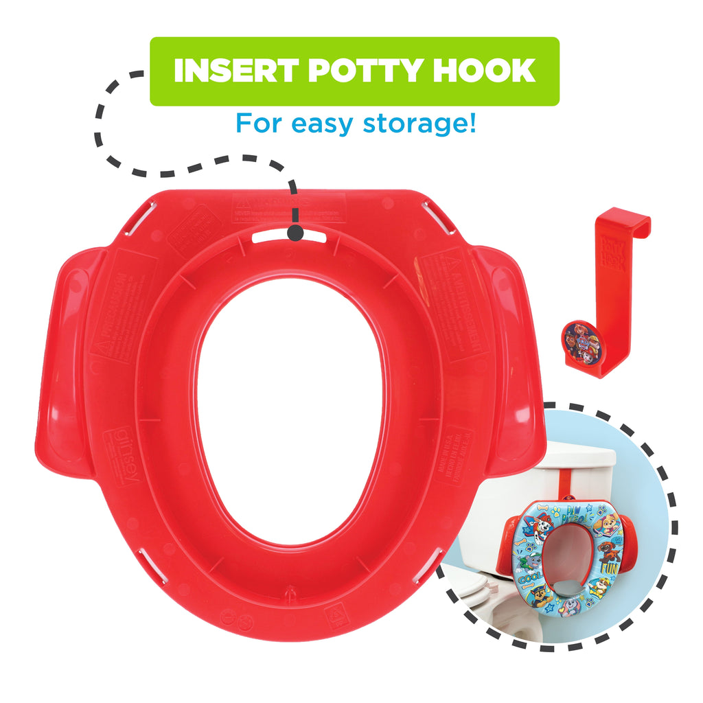 Nickelodeon PAW Patrol "Let's Have Fun" Soft Potty Seat with Potty Hook
