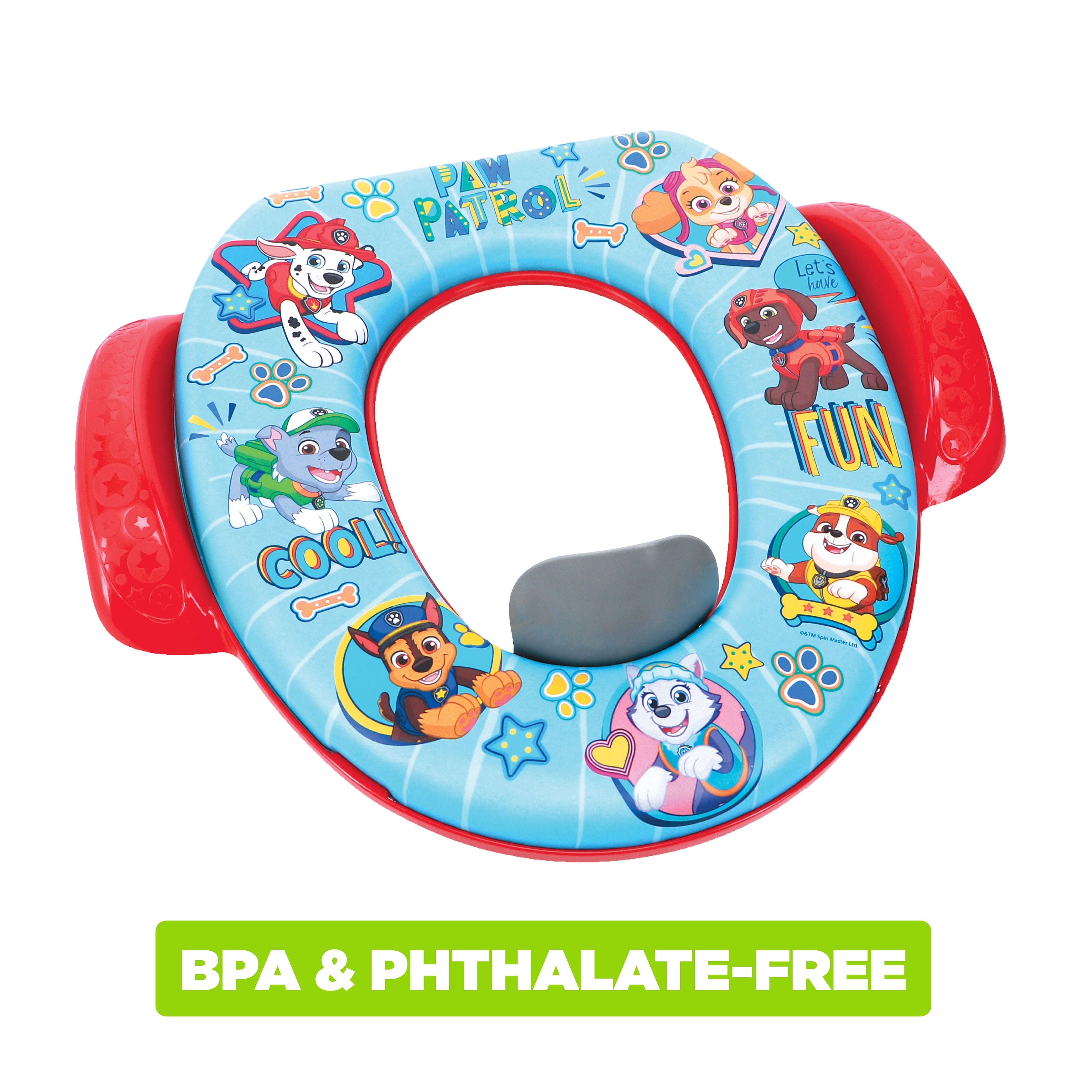 Nickelodeon PAW Patrol "Let's Have Fun" Soft Potty Seat with Potty Hook