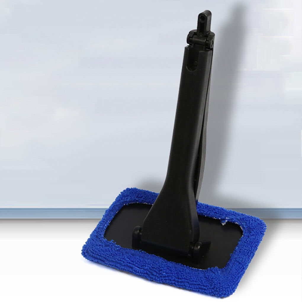 Worallymy 5 Pieces Car Window Clean Brush Replacement Pad Windshield Cleaning Tool Auto Glass Dust Wash Cloth Accessories Dark blue