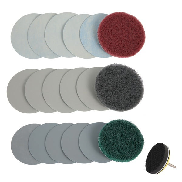 ODOMY DIY Car Lights Kit Polishing Restoration & Headlight Repairing Set P240 Mop Sanding Discs Drill Adapter
