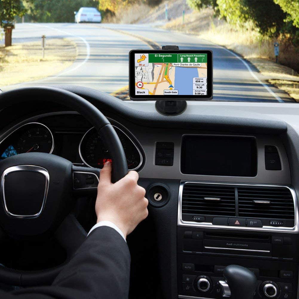 Raphary GPS Navigation for Car,7 Inch Touch Screen Car Navigation System, 8G 256M Voice Broadcast Navigation System,Support Speed and Red Light Warning