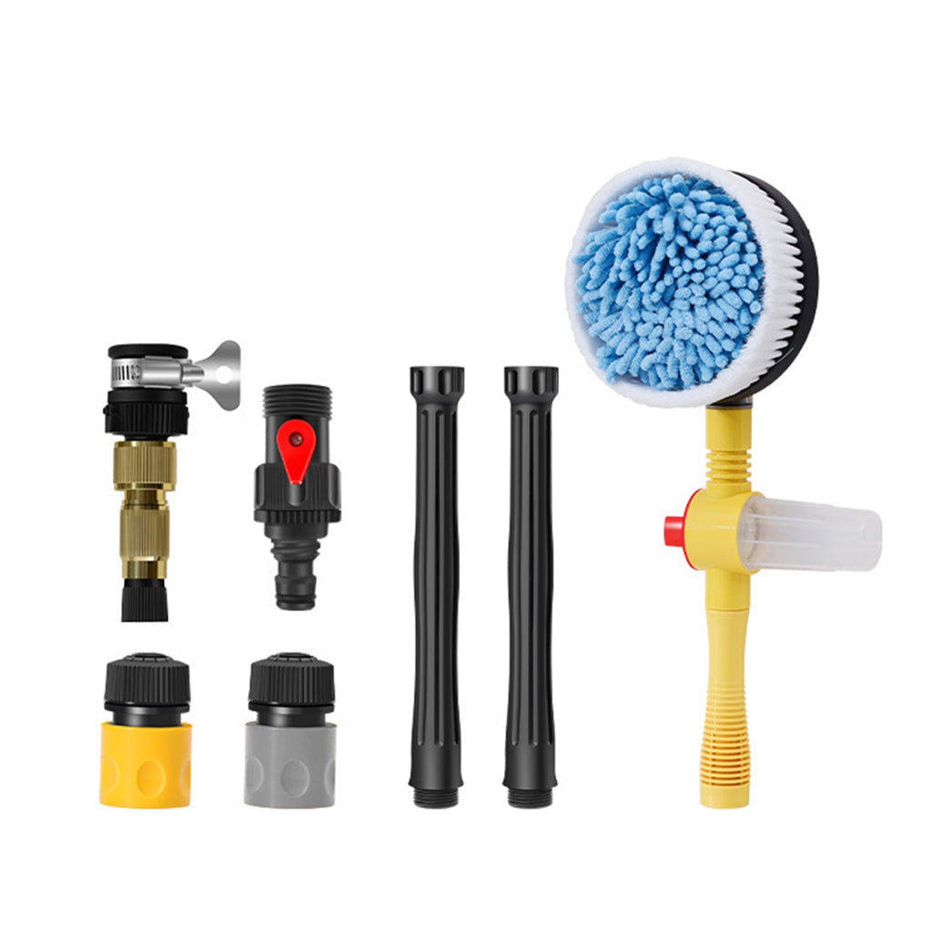 Eccomum Car Wash Brush, Car Cleaning Kit, 360° Spin Car Wash Mop, High-pressure Foam Car Cleaning Brush, Detachable & Extendable Scrub Brush, For Car Home Cleaning & Garden Use