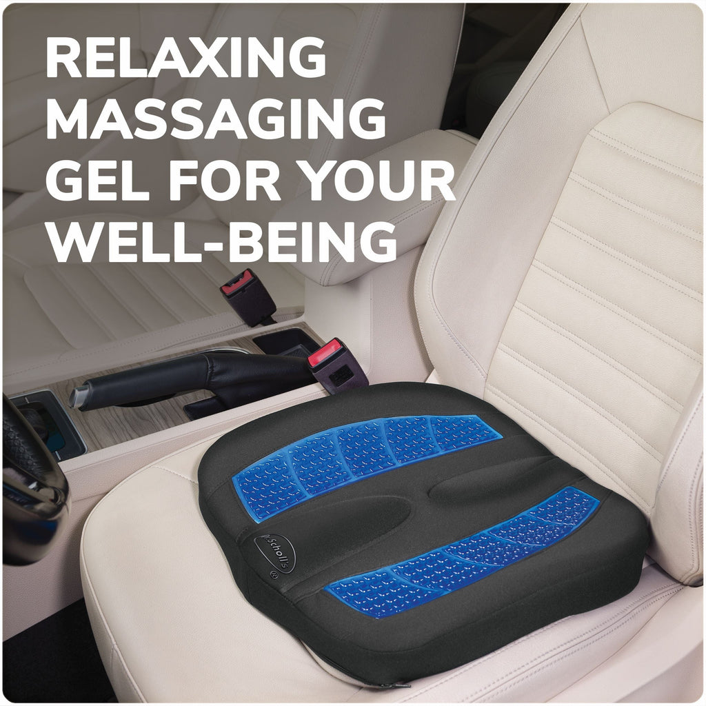 Dr. Scholl’s Black Massaging Gel Posterior Seat Cushion, 46100WDI, 2.83 lb