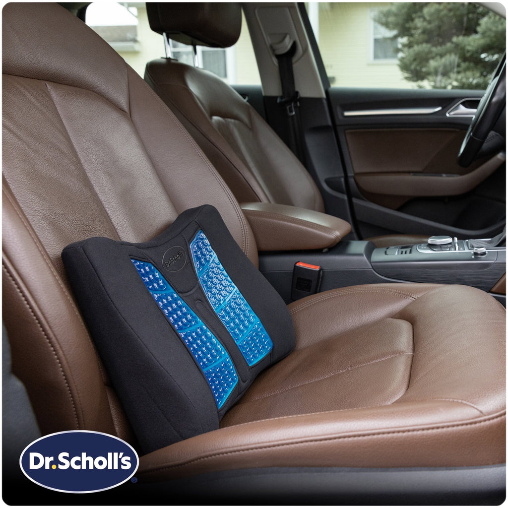 Dr. Scholl’s Black Massaging Gel Lumbar Seat Cushion, 46101WDI, 2.38 lb