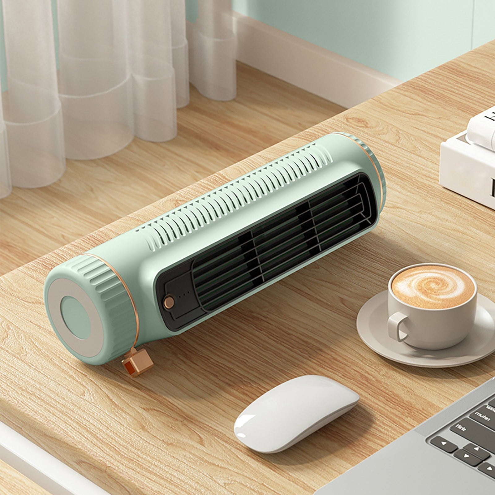 XMMSWDLA Personal Portable Air Conditioner, Mini Air Cooler Conditioner,USB Rechargeable Air Conditioner,3 Speed Quiet Fan for Bedroom,Room,Office,Car,Travel & Indoor & Outdoor