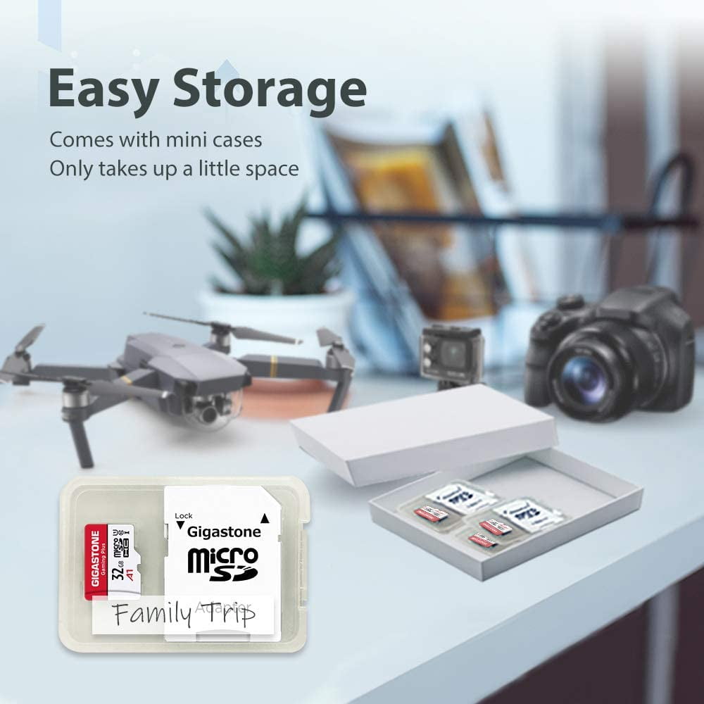 Gigastone 32GB Micro SD Card, Gaming Plus, High Speed 90MB/s, Full HD Video Recording, Compatible with Nintendo Switch Dash Cams GoPro Cameras
