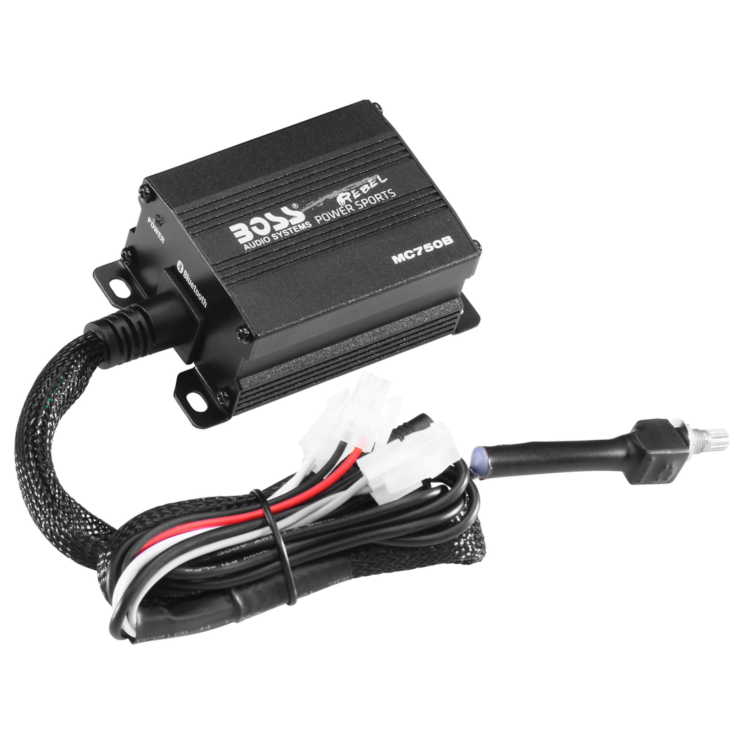 BOSS Audio Systems MC750B Motorcycle Speaker Amplifier, Bluetooth, 4” Speakers
