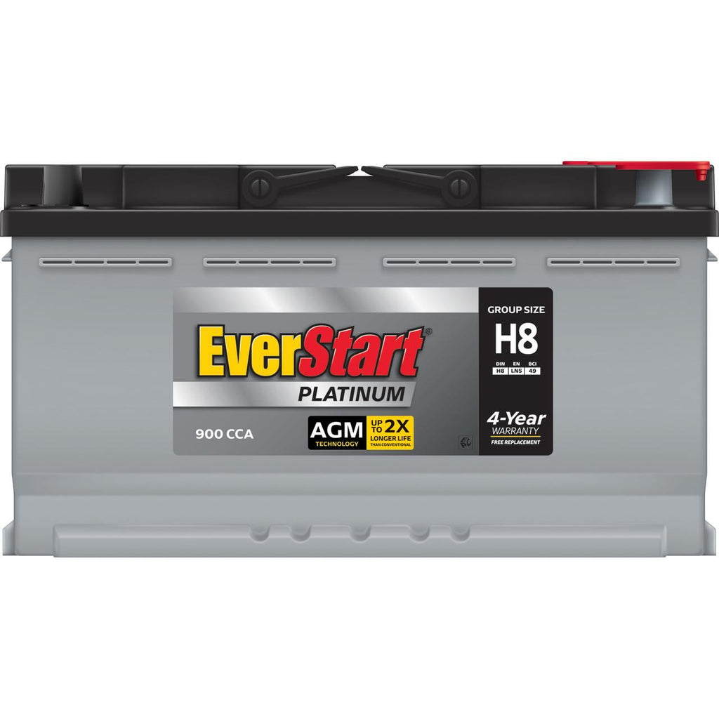 EverStart Platinum BOXED AGM Battery, Group Size H8 12 Volt, 900 CCA