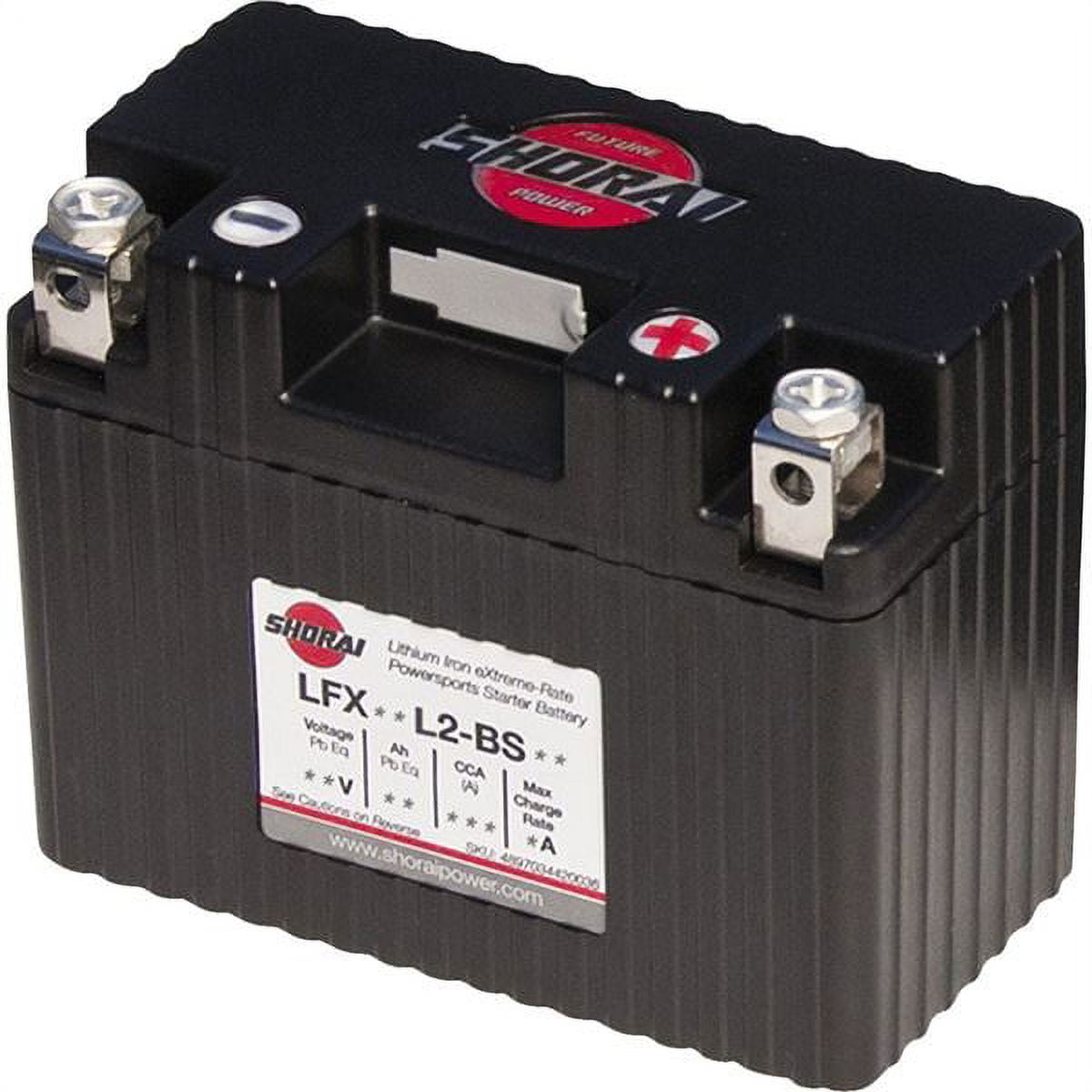 Shorai LFX Standard Lithium Battery for Powersports LFX14L2-BS12 14AH 12V EQL"2"