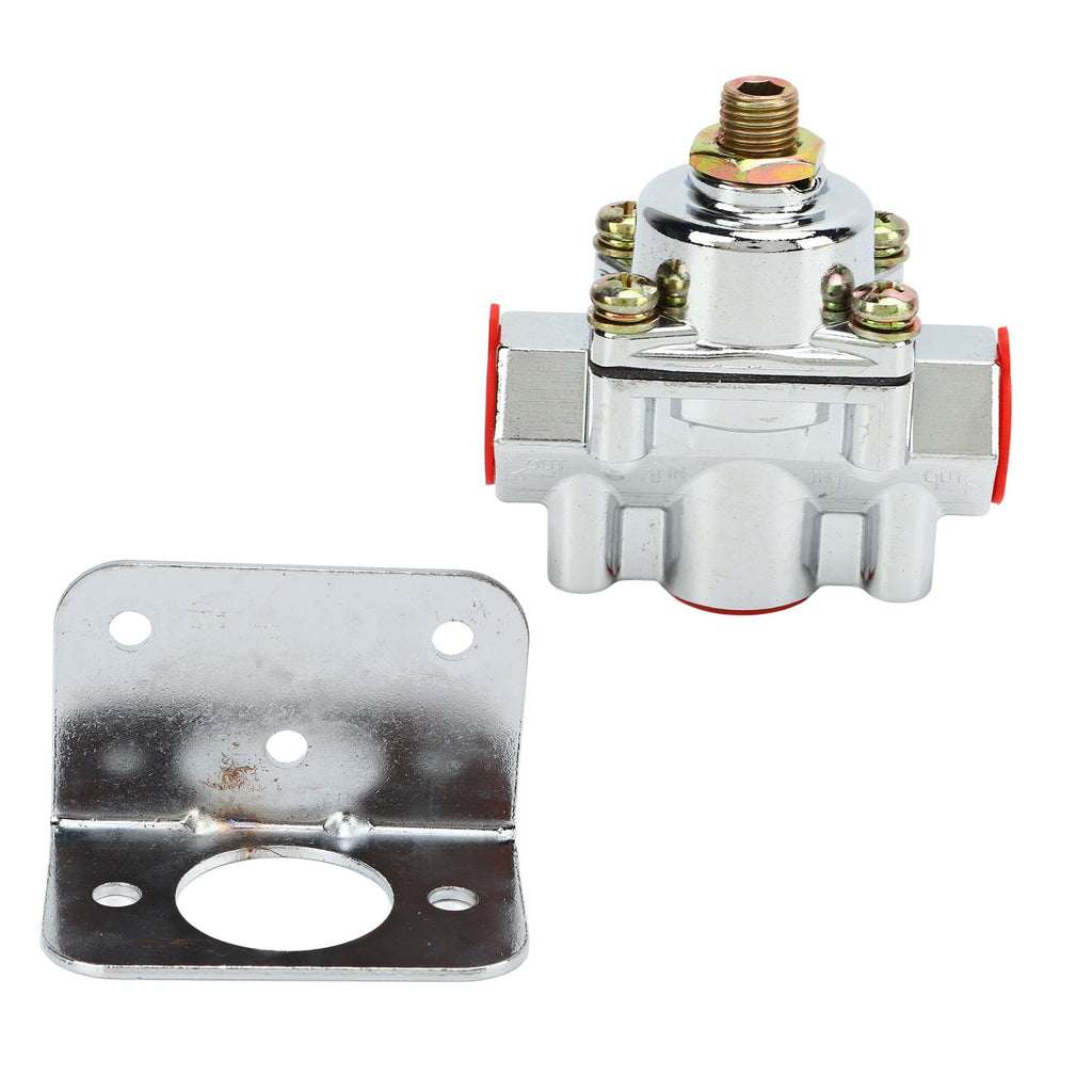 Fuel Pressure Regulator Set, High Strength Solid Stable Performance 1-4 PSI Rustproof Carb Part 12-804  For Holley