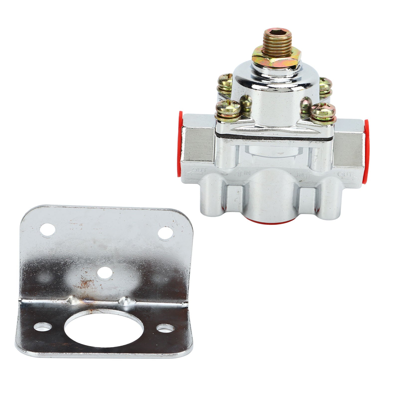 Fuel Pressure Regulator Set, High Strength Solid Stable Performance 1-4 PSI Rustproof Carb Part 12-804  For Holley