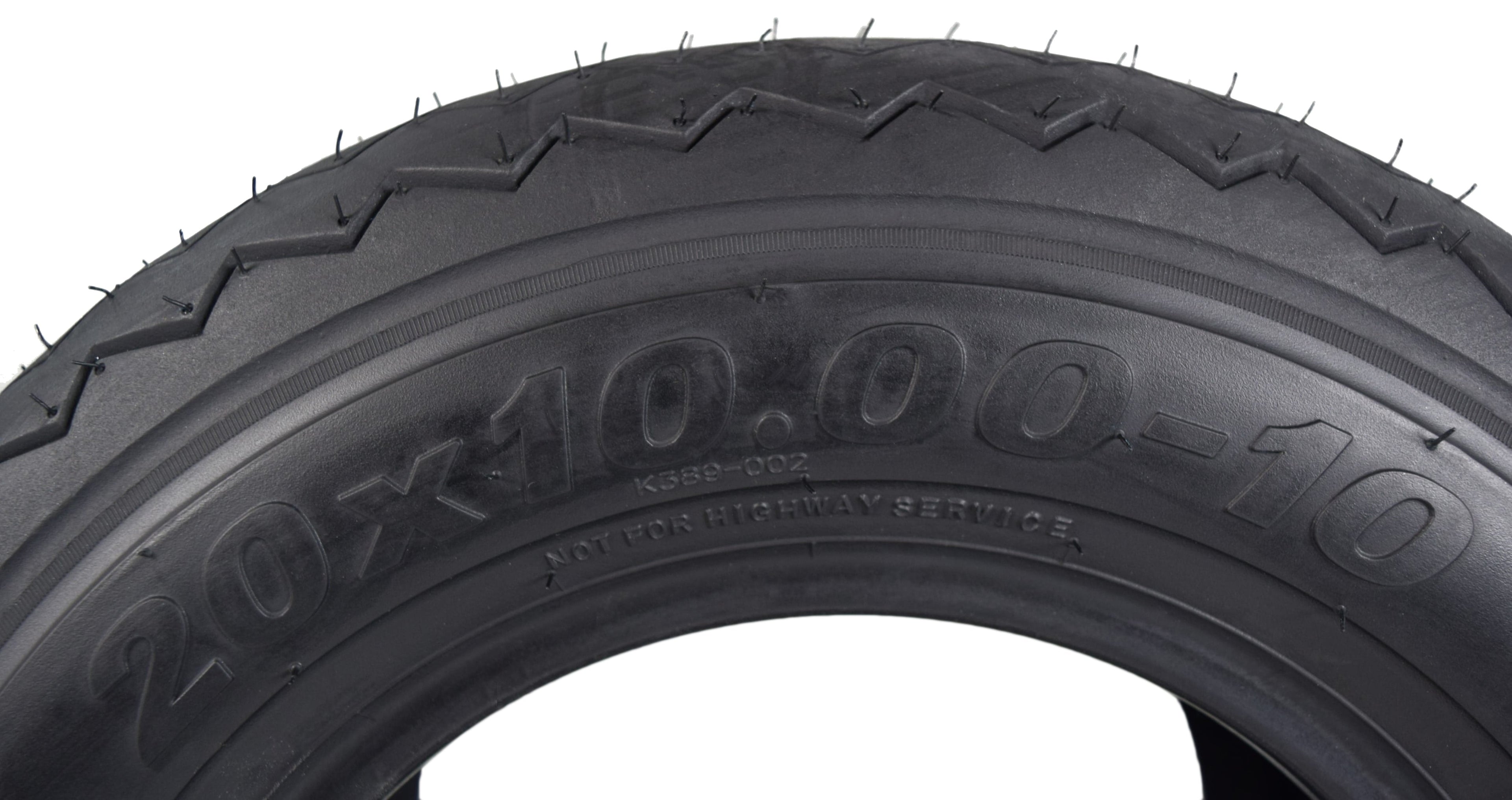 Kenda 235Q2076 20x10-10 Hole-N-1 6 Ply Tubeless Golf Cart Turf Tires 2 Pack