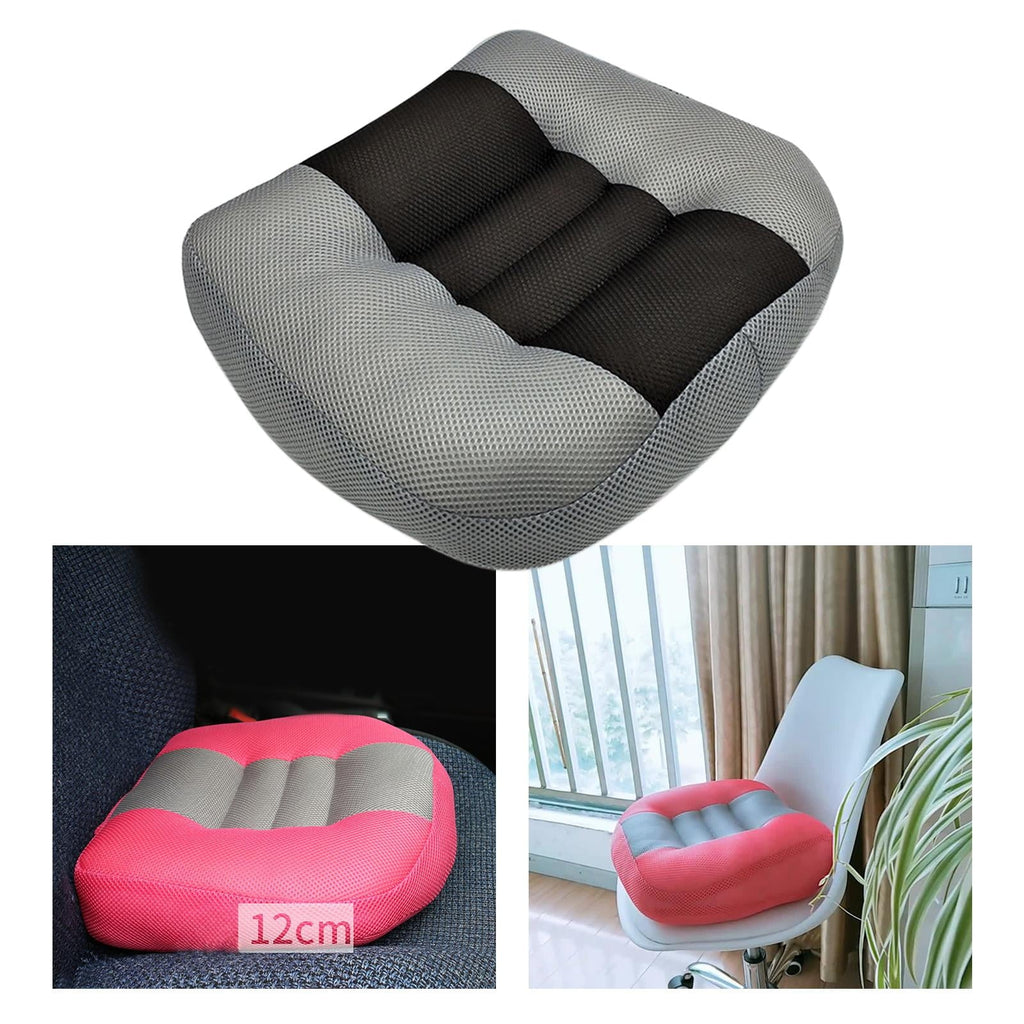Car Seat Cushion Heightening Height Boost Mat, Car Seat Pad Angle Lift Grey